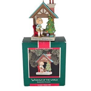 Hallmark Keepsake Christmas Ornament Germany 1989 Windows of the World QX462-5